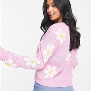 Pink Daisy sweater